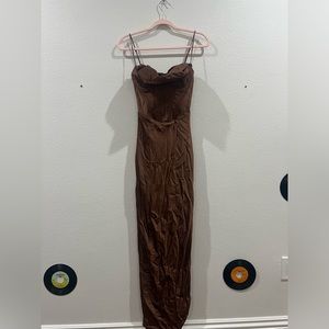 HOUSE OF CB xs brown corset dress
